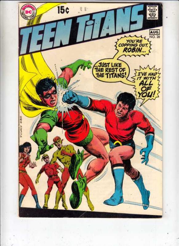 Teen Titans, The #28 (Aug-72) FN Mid-Grade Kid Flash, Robin, Wonder Girl, Speedy