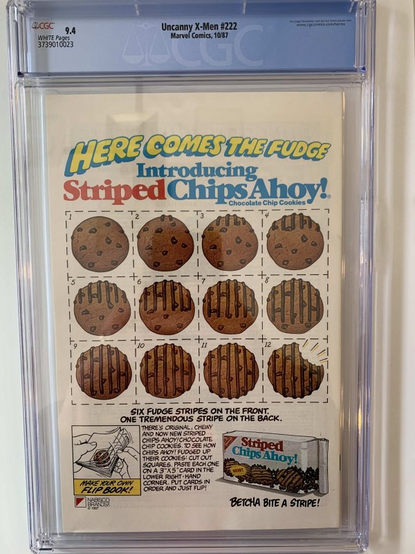 Uncanny X-Men #222 CGC 9.4 (1987) - Newsstand - Wolverine vs Sabretooth