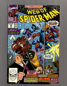 Lot of 12 Web of Spider-Man Comics #58 60 61 62 65 70 73 76 77 83 95 96 J417