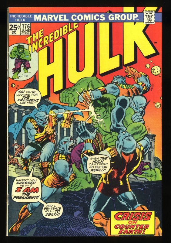 Incredible Hulk #176 VF- 7.5