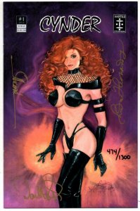 CYNDER #1, NM-, Signed Hernandez, Linda, David, Michael, 1995 COA Limited