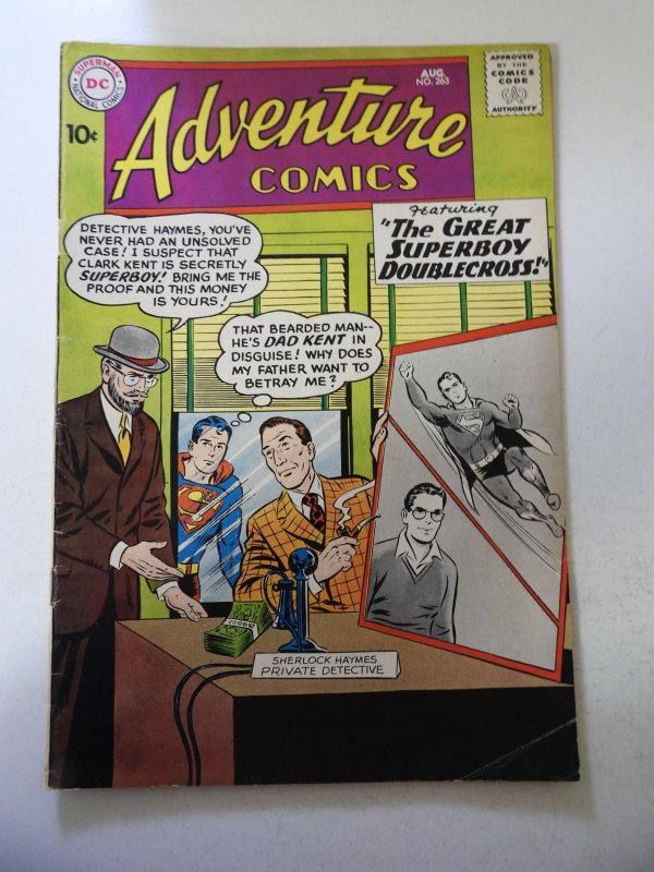 Adventure Comics #263 (1959) VG/FN Condition 1/4 spine split