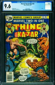 Marvel Two-In-One #16 CGC 9.6 1976 Thing- KA-ZAR 2070169008
