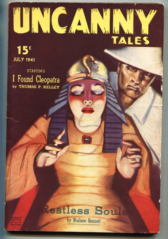 UNCANNY TALES July 1941 Cleopatra cover-Rare Canadian Pulp Magazine 