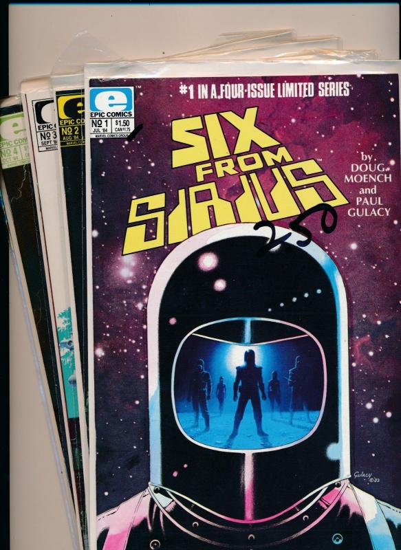 Epic Comics Set of 4-SIX FROM SIRIUS #1-#4  VERY FINE  (HX925) 