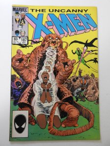 The Uncanny X-Men #187 (1984) VG Condition stain bc