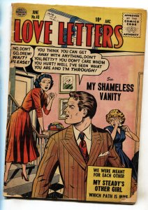 Love Letters #40 1955-Love triangle cover & story-Rare GOLDEN-AGE comic book