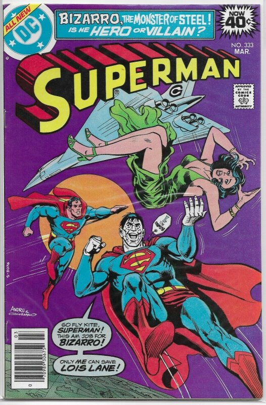 Superman V1 #331-380 (missing 10) Bates Swan Luthor Bizarro comic book lot of 40