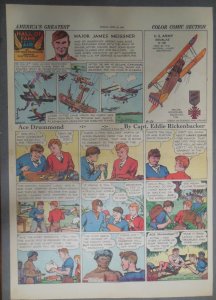 Ace Drummond Sunday by Capt Eddie Rickenbacker from 4/26/1936 Large Full Page !