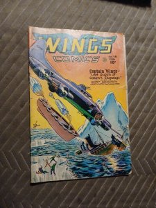 Wings Comics #78 Golden Age 1947 COMIC BOOK Fiction House The Phantom Faulcon