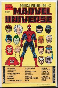 The Official Handbook of the Marvel Universe: Master Edition #1 (1990) Spider...
