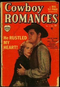 Cowboy Romance #2 1949- Streets of Laredo- Marvel Golden Age Western G