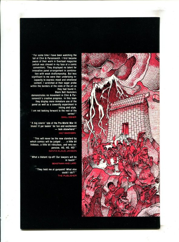 Adolescent Radioactive Black Belt Hamsters 2PC #1 - 1st+2nd Print (7.0/7.5) 1986