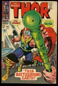 THOR #144 1967 MARVEL COMICS JACK KIRBY ART ASGARD WAR VG 
