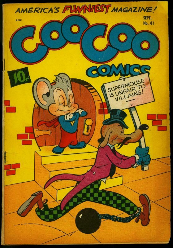 Coo Coo Comics #41 1948- Frazetta- Supermouse VG 
