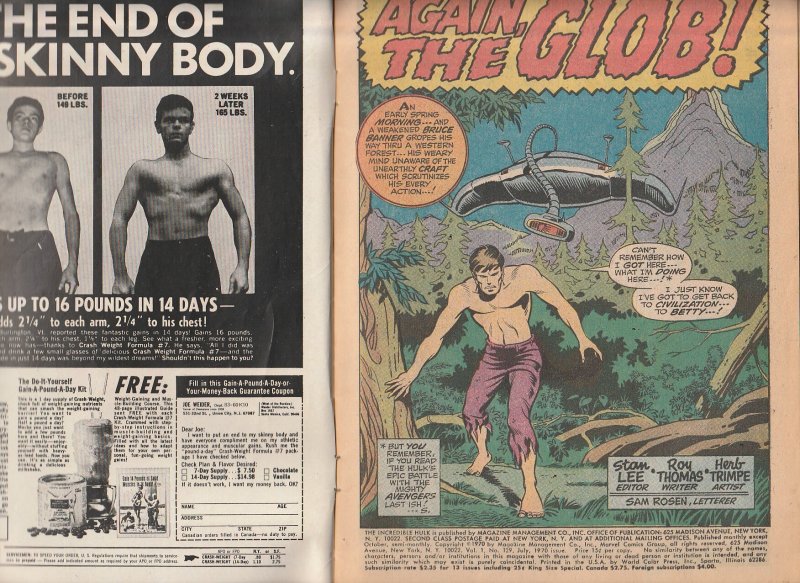 The Incredible Hulk #129 Regular Edition (1970)  2nd appearance of the Blob