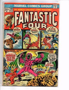 Marvel Comics Fantastic Four #140 ANNIHILUS RULES TWO WORLDS John Buscema Art