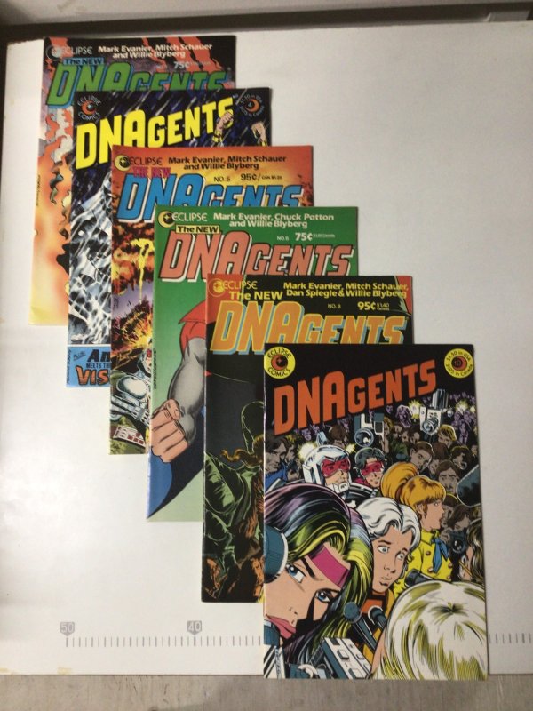 DNAgents #4 & 10 The New DNAgents #3, 5, 6, 8 Lot of 6 Eclipse Comics (‘83-‘86)