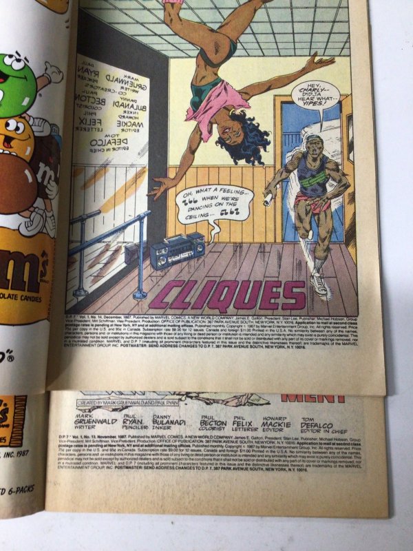 D.P.7 #13 & 14 (1987) Marvel Comics new universe Lot of 2