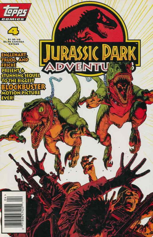Jurassic Park Adventures #4 VF/NM; Topps | save on shipping - details inside