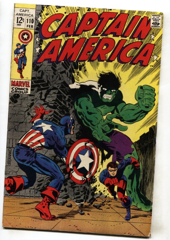 CAPTAIN AMERICA #110--comic book--1969--MARVEL--VG