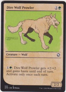 Magic the Gathering: Adventures in the Forgotten Realms - Dire Wolf Prowler(Show