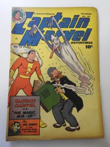 Captain Marvel Adventures #102 (1949) VG- Condition 2 1 in tears bc, ink fc