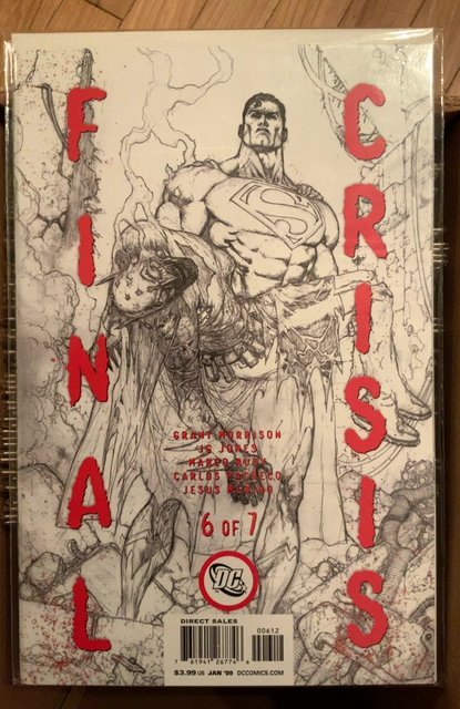 Final Crisis #6 Second Print Cover (2009)