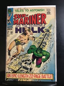 Tales To Astonish #100 (1968) Silver Age Classic Battle- Hulk Vs. Sub-Mariner VF