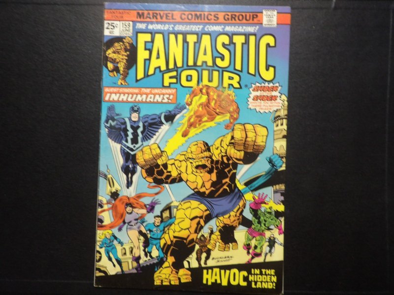 Fantastic Four #159 (1975) FN+ Classic Inhumans Cover