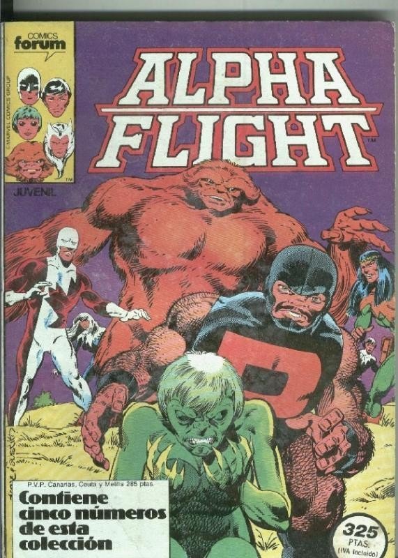 Alpha Flight volumen 1 retapado numero 01 al 05