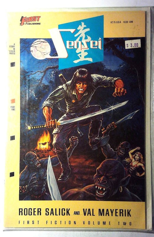 Sensei #2 (1989) First Comics 1st Print Comic Book