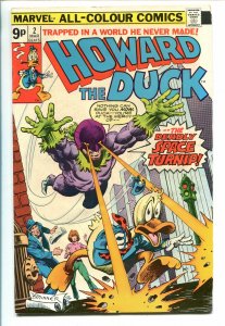 HOWARD THE DUCK #2 1976-MARVEL-FRANK BRUNNER-RARE UK EDITION-vf