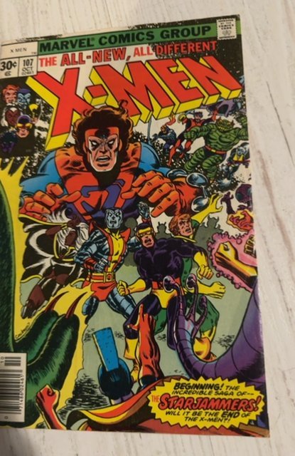 The X-Men #107 (1977)First Star jammers-/Shiar fn/Vf