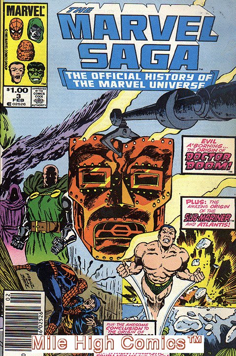 MARVEL SAGA (1985 Series) #3 NEWSSTAND Fine Comics Book