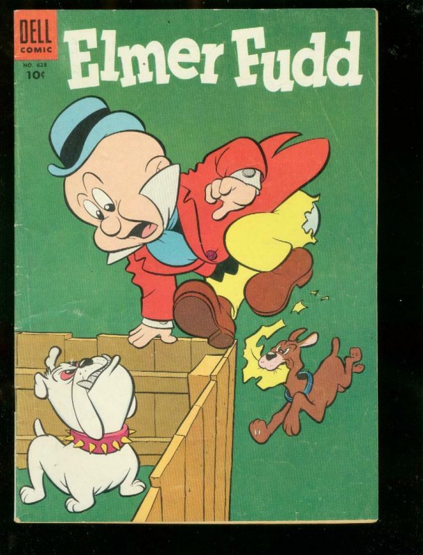 ELMER FUDD-FOUR COLOR #628 1955-DELL COMICS-BULL DOG    VG