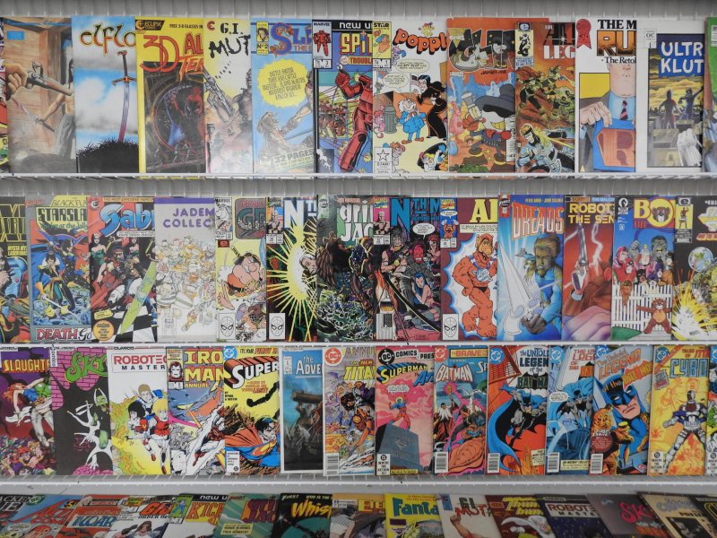 Huge Lot 190+ Comics W/ Batman, Superman, GI Joe, +More! Avg FN Condition!