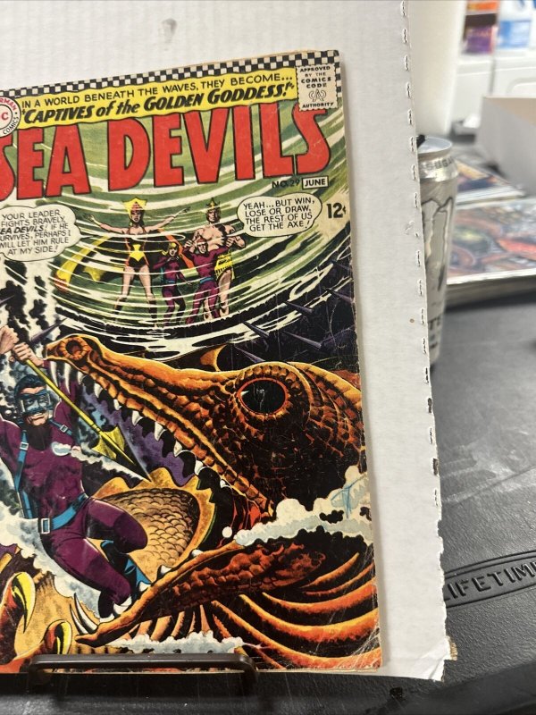 SEA DEVILS # 29 CAPTIVES OF THE GOLDEN GODDESS-WORLD BENEATH THE WAVES