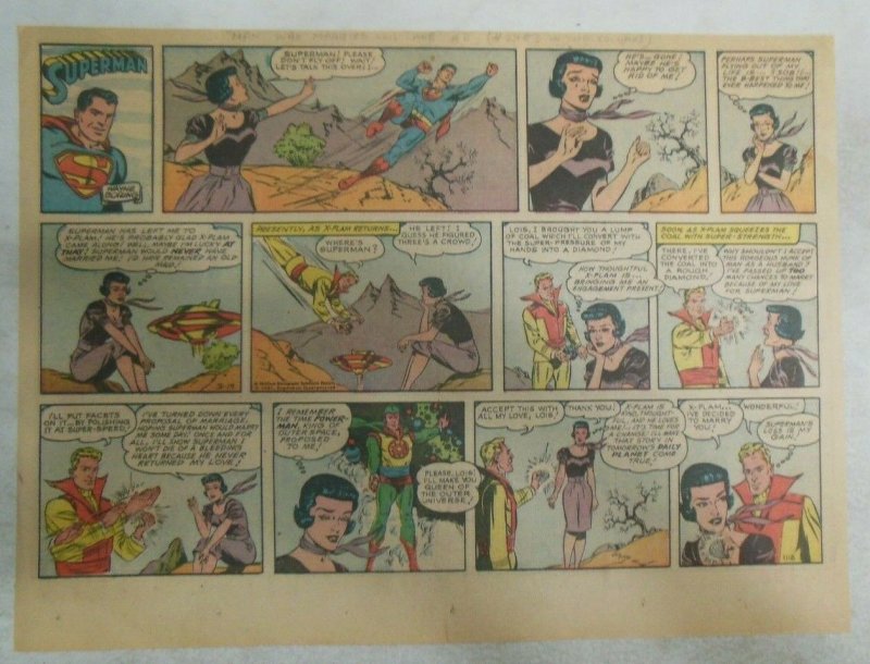 Superman Sunday Page #1118 by Wayne Boring from 3/19/1961 Size ~11 x 15 inches