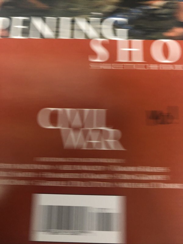 Opening Shot Civil War # 1 (2006)  Signed Morry Hollowell • Marvel Comics • COA