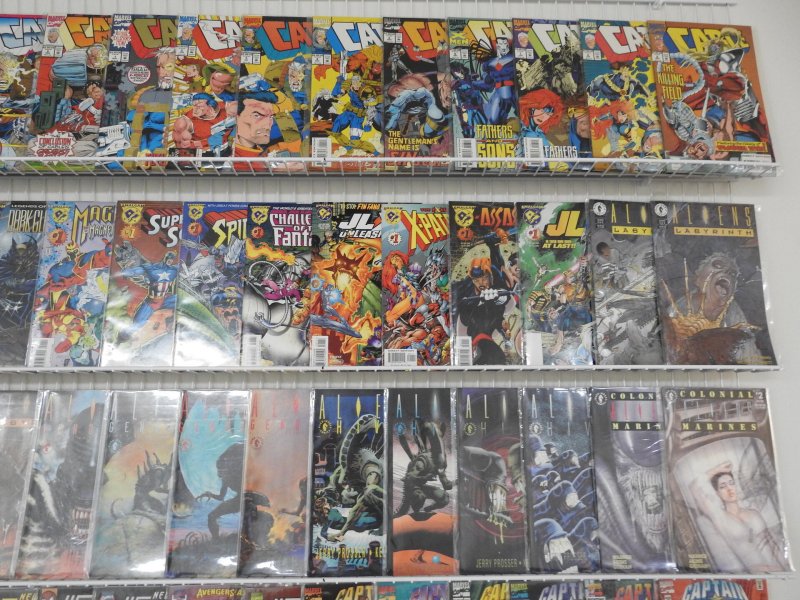 Huge Lot 180+ Comics W/ Blaze, Captain America, Swamp Thing+ Avg VF- Condition!