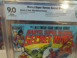 Marvel Super Heroes Secret Wars #1 - CBCS 9.0 - Blue Galactus Variant - 1984