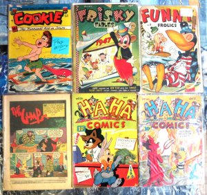 Golden Age Cartoon Comics 1940s,50s Cookie Happy Readers Lot 12 diff