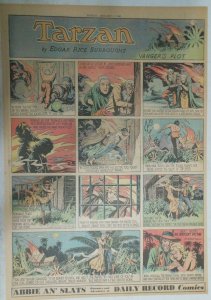 Tarzan Sunday Page #461 Burne Hogarth from 1/7/1940 Very Rare ! Full Page Size