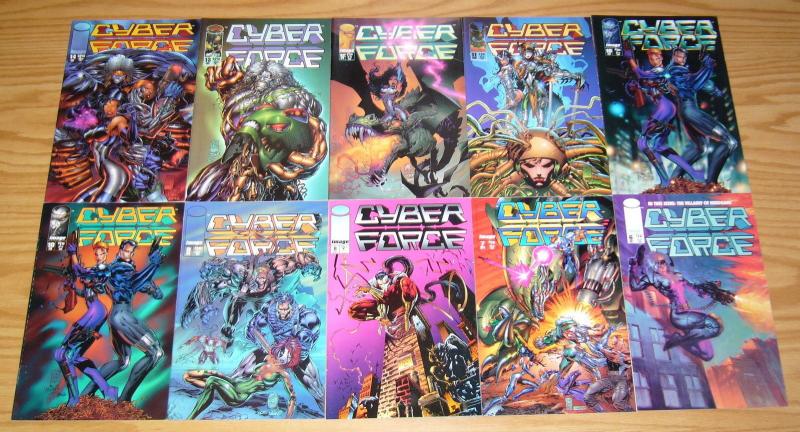 Cyberforce #0 & 1-4 VF/NM complete series + vol. 2 #1-35 +annual 1-2 + (11) more