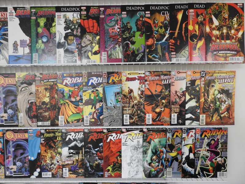 Huge Lot of 180+ Comics W/ Wolverine, Deadpool, Robin ANV. VF Condition!