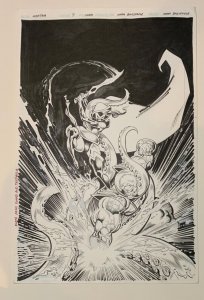 (1993) MANTRA #7 ORIGINAL NORM BREYFOGLE COVER ART! PRIME! ULTRAVERSE!