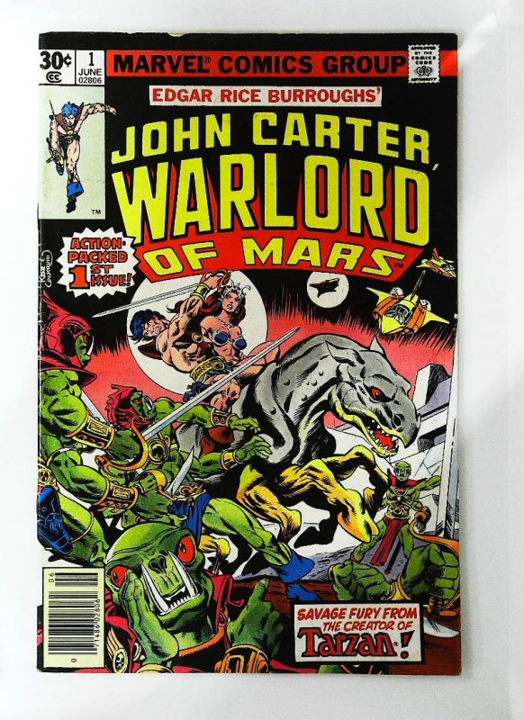 John Carter: Warlord of Mars (1977 series) #1, Fine- (Actual scan)