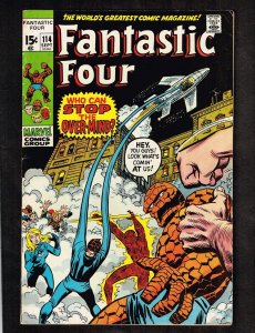 Fantastic Four #114 ~ Who Can Stop The Over-Mind? ~ 1971 (5.0) WH