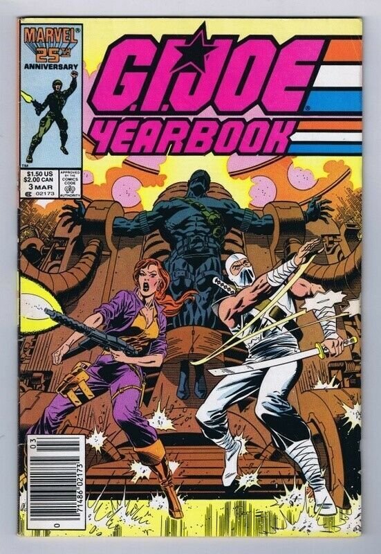 GI Joe Yearbook #3 ORIGINAL Vintage 1987 Marvel Comics 